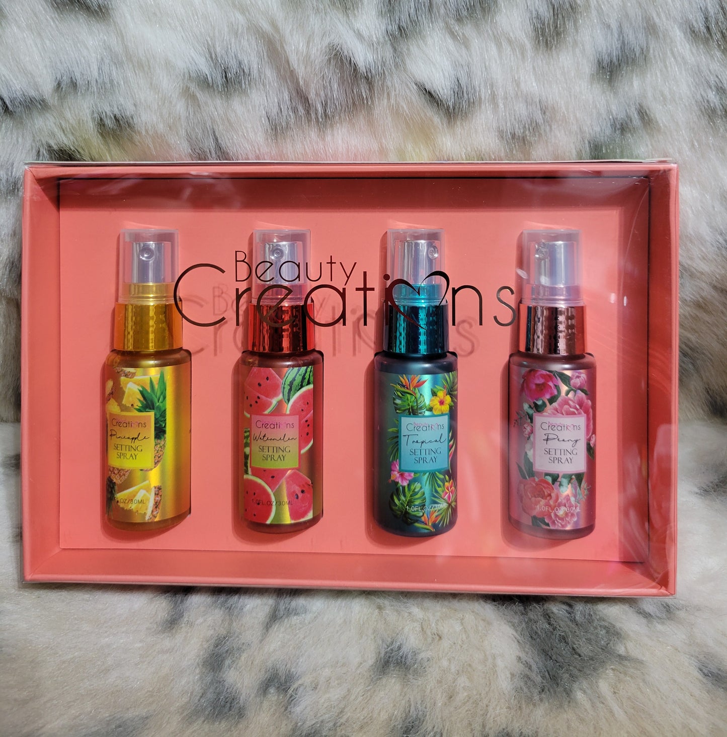Beauty Creations Set of 4 setting spray minis.