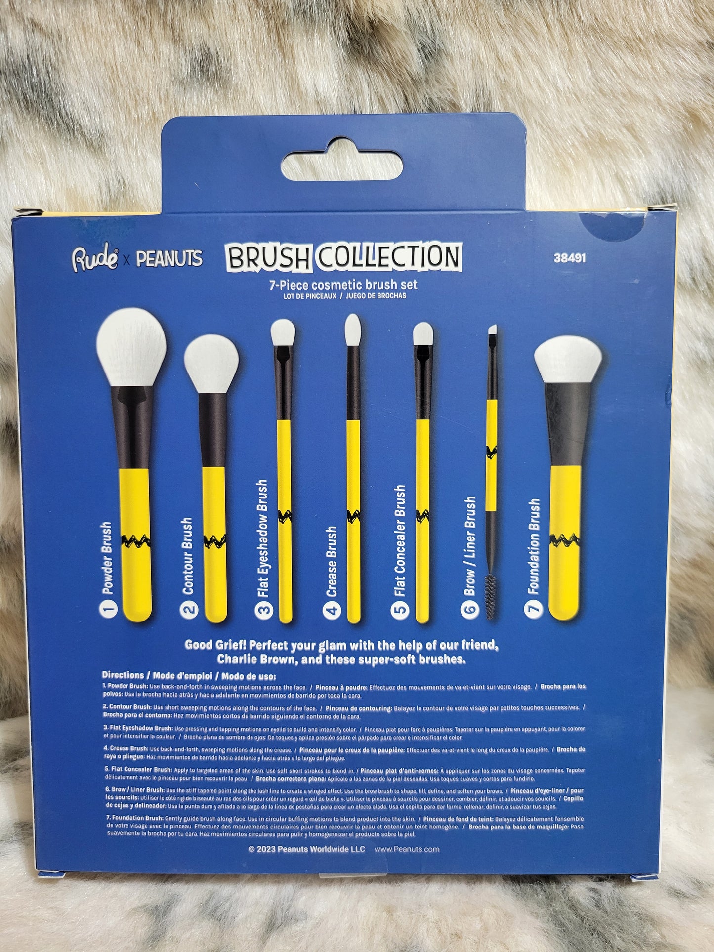 Rude x Peanuts Brush Collection set of 7