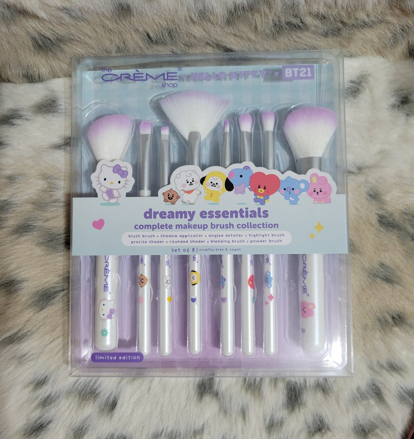 Hello kitty BT21 Limited edition makeup Brush Set