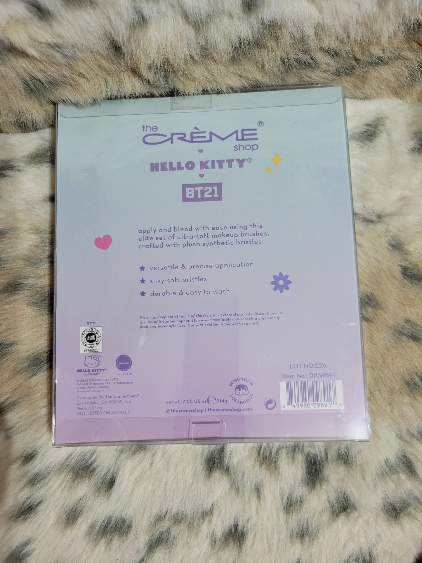 Hello kitty BT21 Limited edition makeup Brush Set
