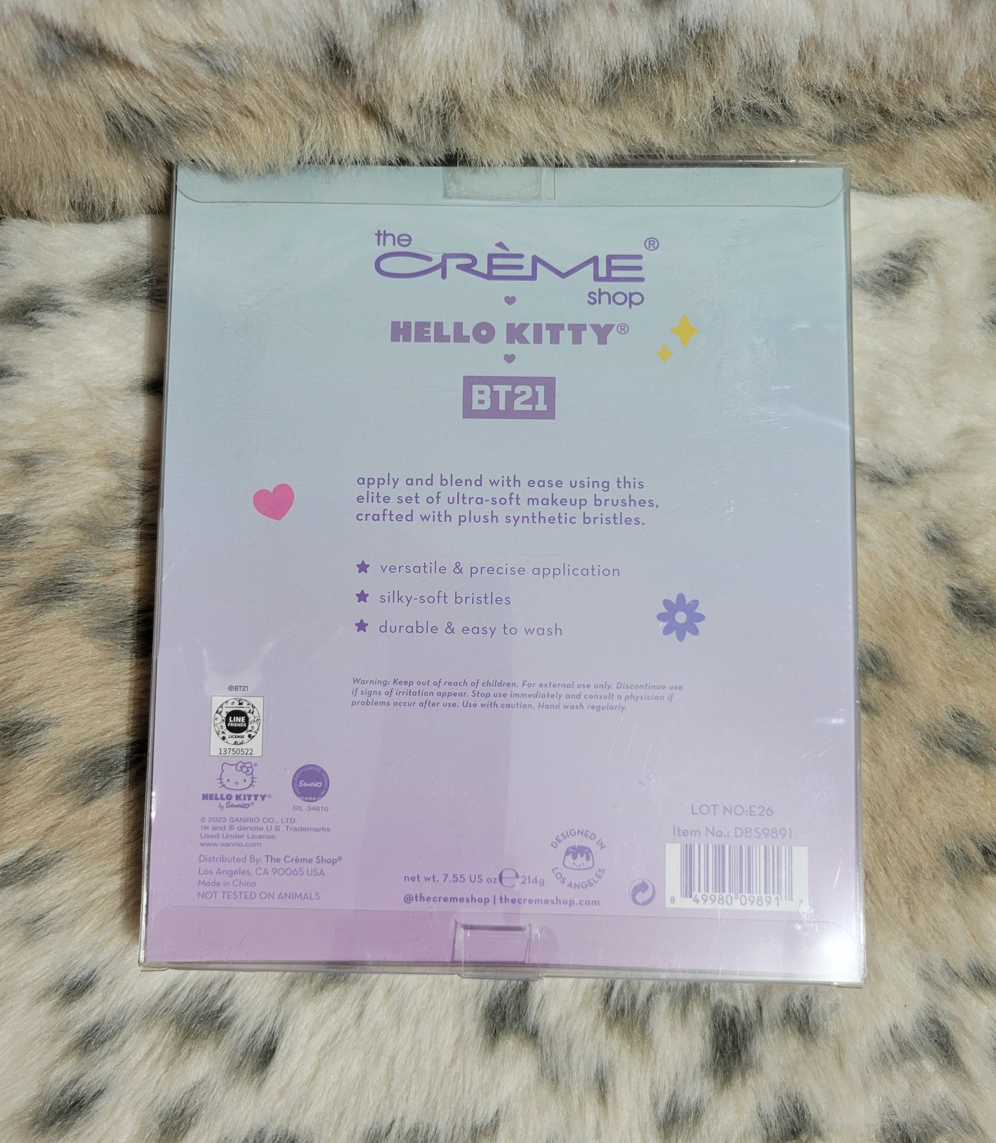 Hello kitty BT21 Limited edition makeup Brush Set