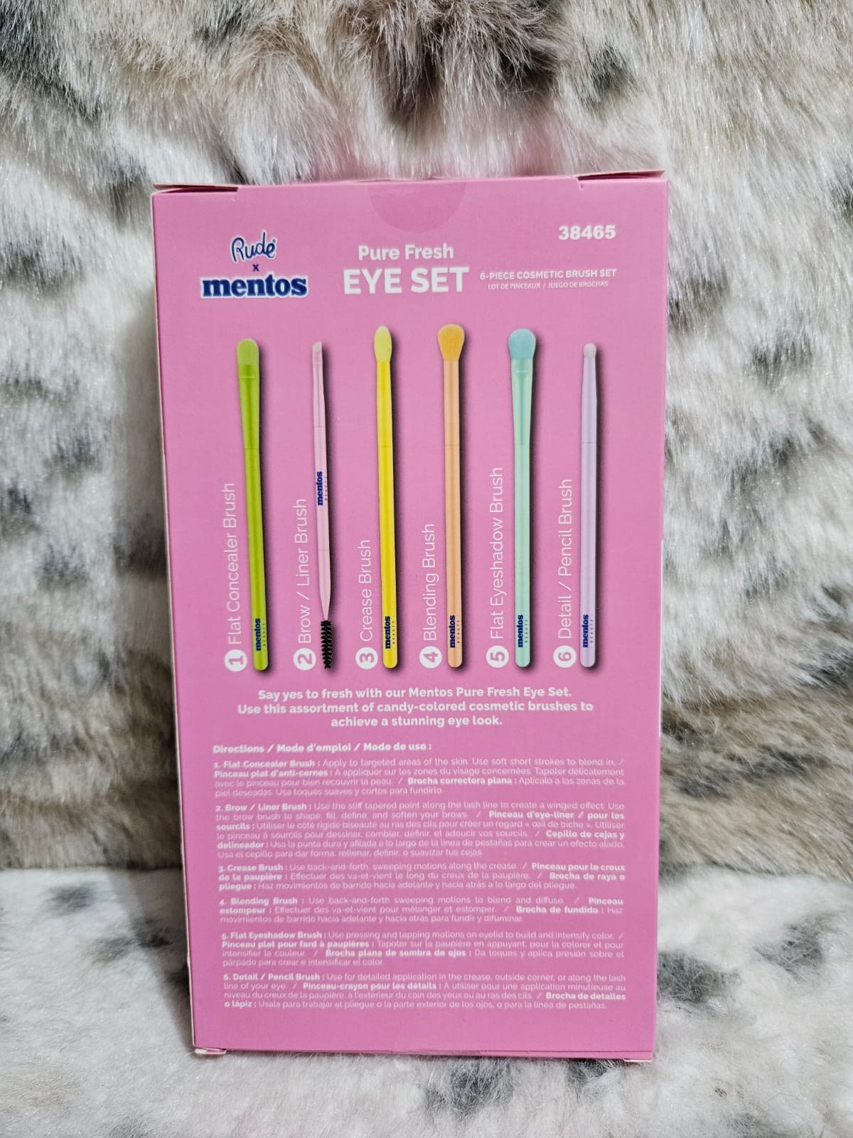 Rude x mentos eye brush set