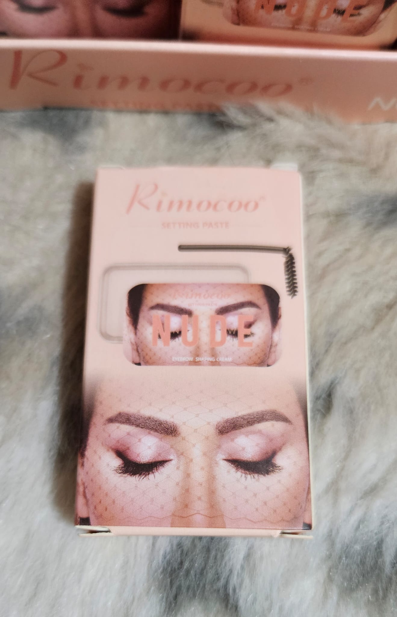Rimocoo setting paste eyebrow shaping cream nude