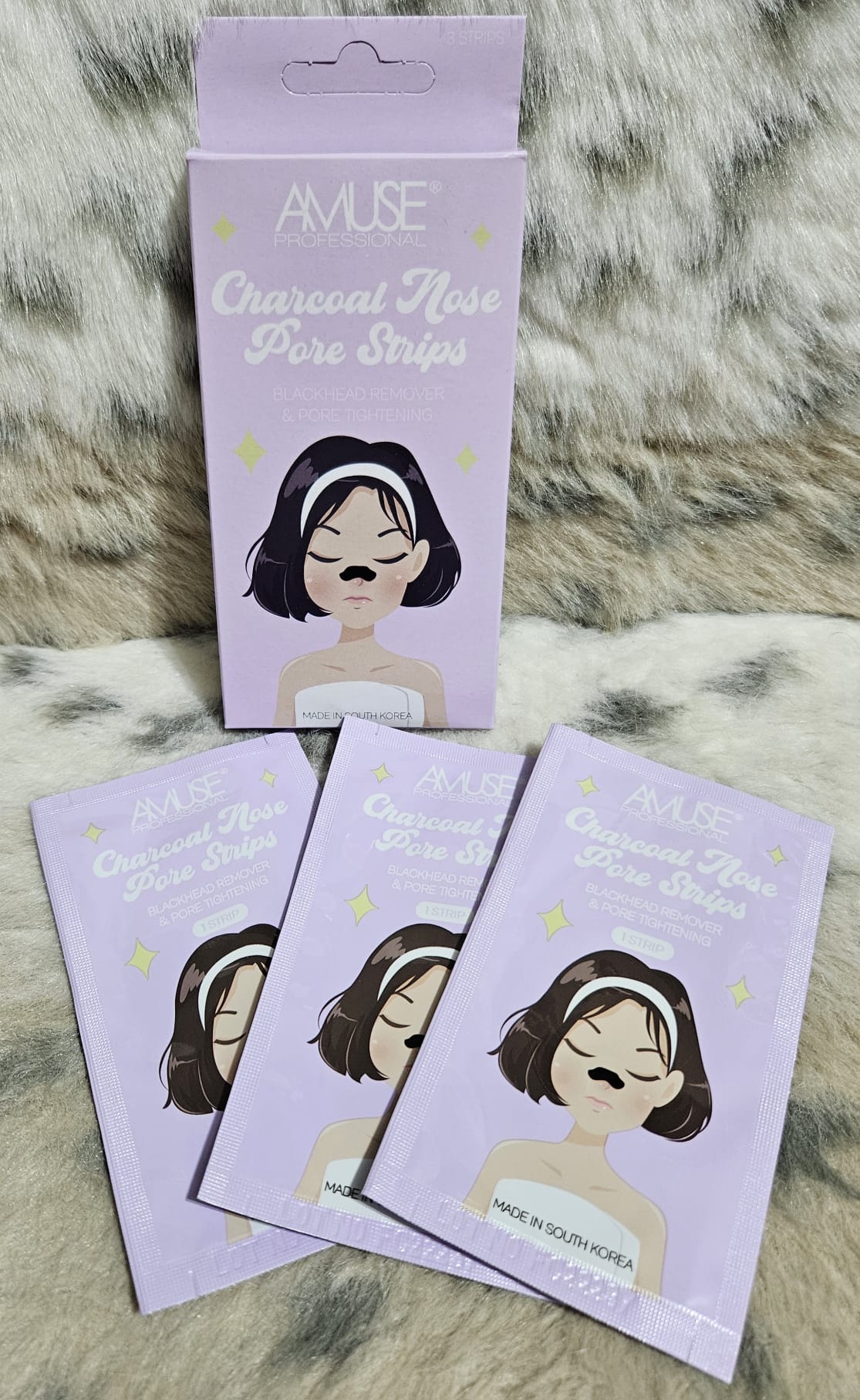 Amuse charcoal nose pore strips