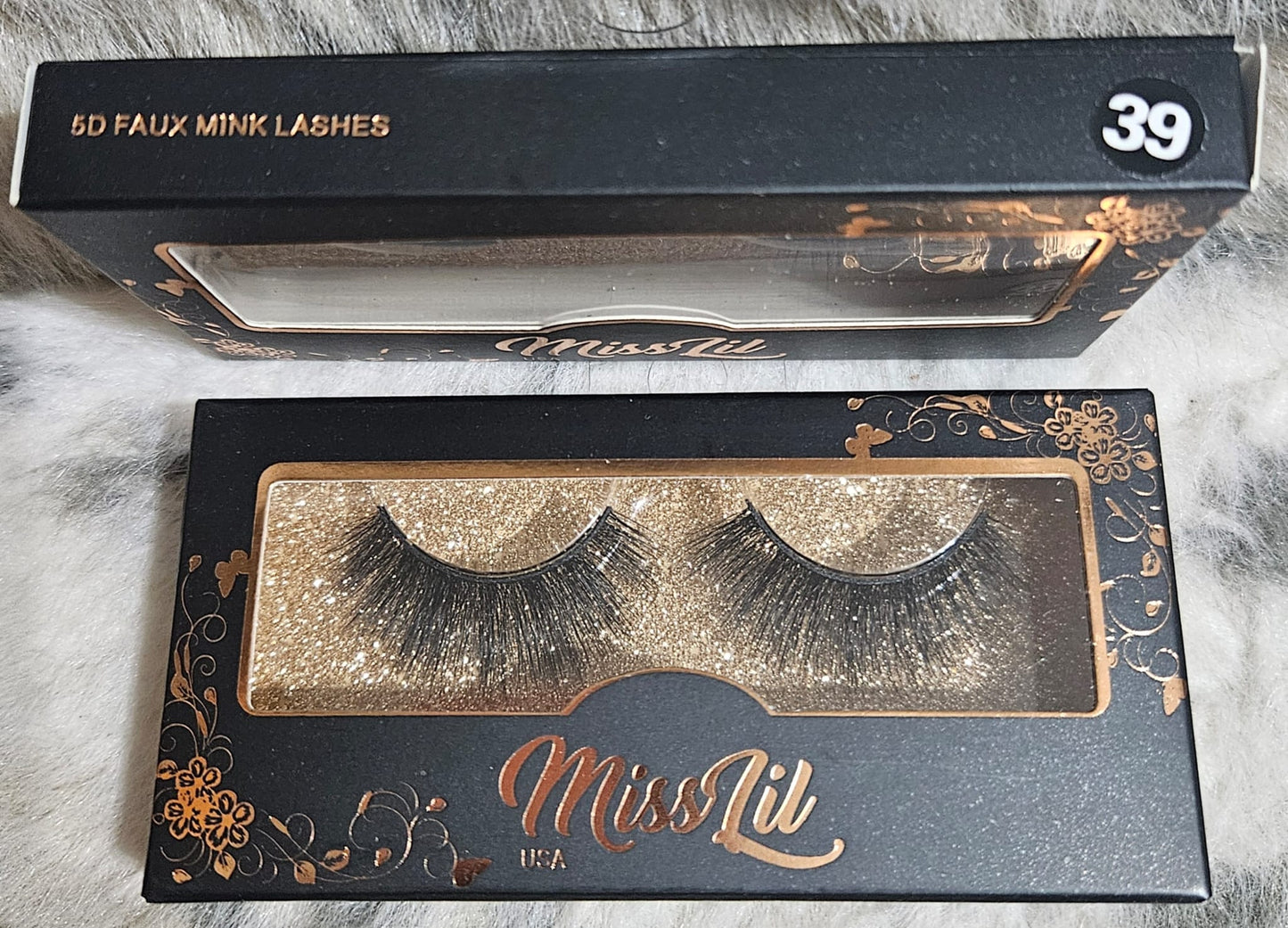 Miss Lil 5D faux mink lashes 1 piece #26 and 1 piece #39
