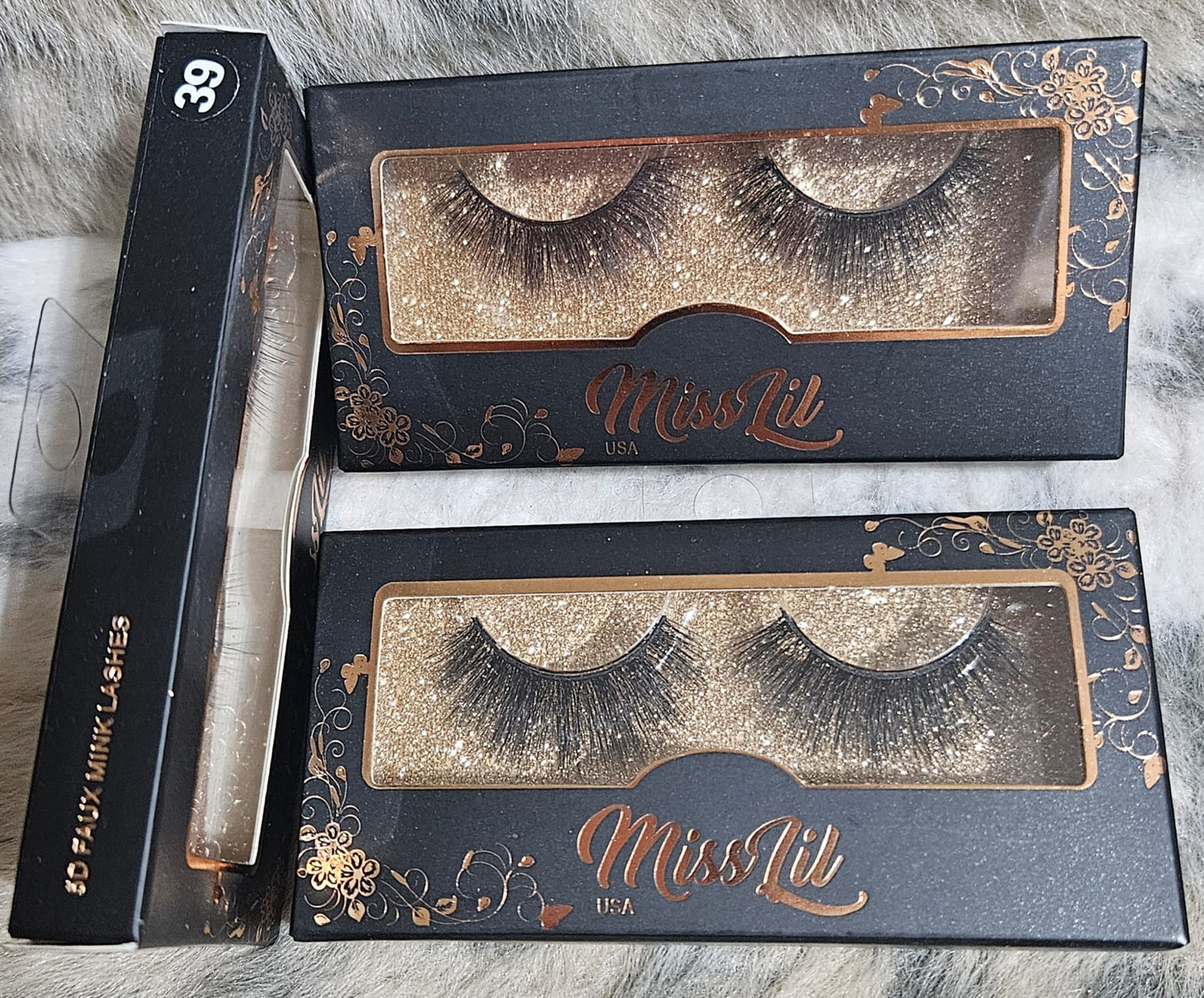 Miss Lil 5D faux mink lashes 1 piece #26 and 1 piece #39