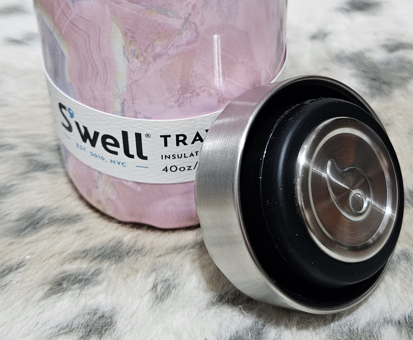 Tumbler traveler size 40 oz stainless steel with handle