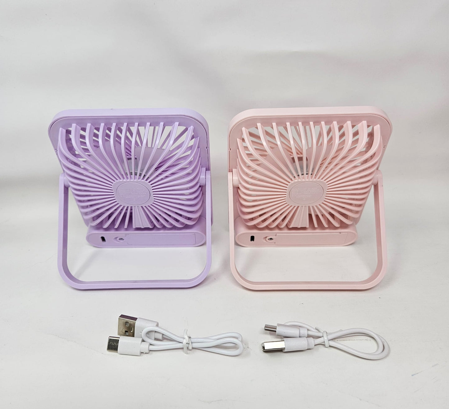 Cartoon square mini fan set of 2