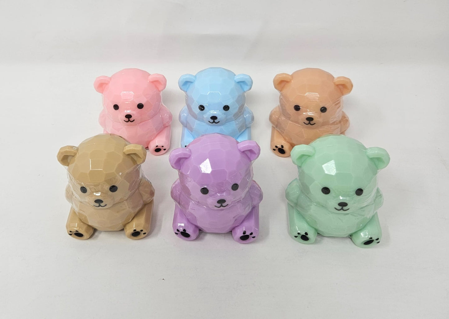 Pack of six bear Lip balm fruity flavored
