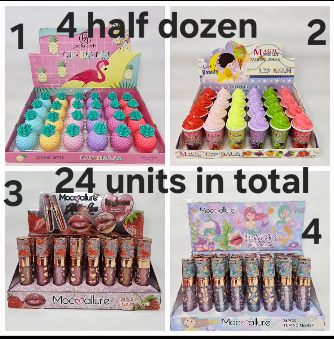 24-unit mixed box of lippie