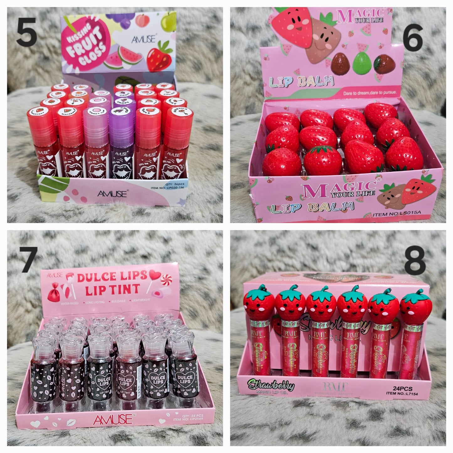 24-unit mixed box of lippie