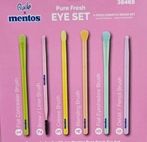 Rude x mentos eye brush set