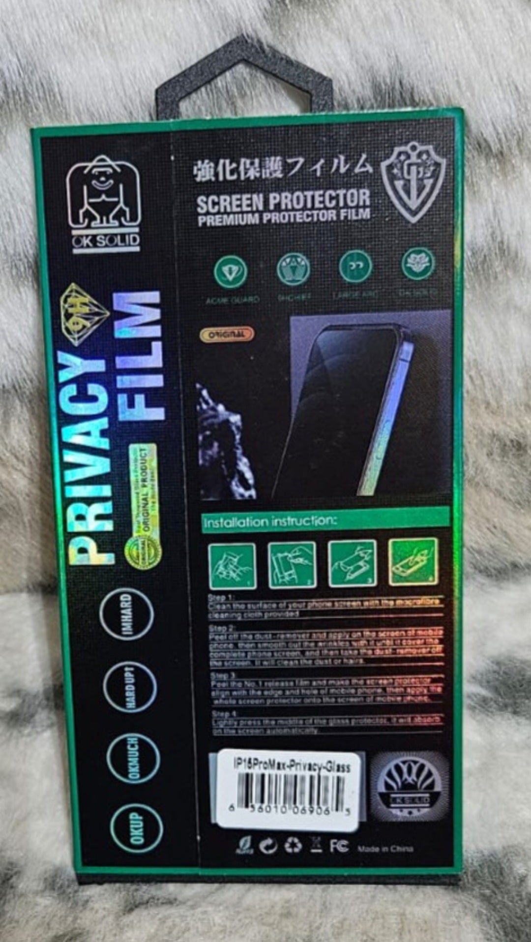 Privacy screen protector IP 15 Pro Max