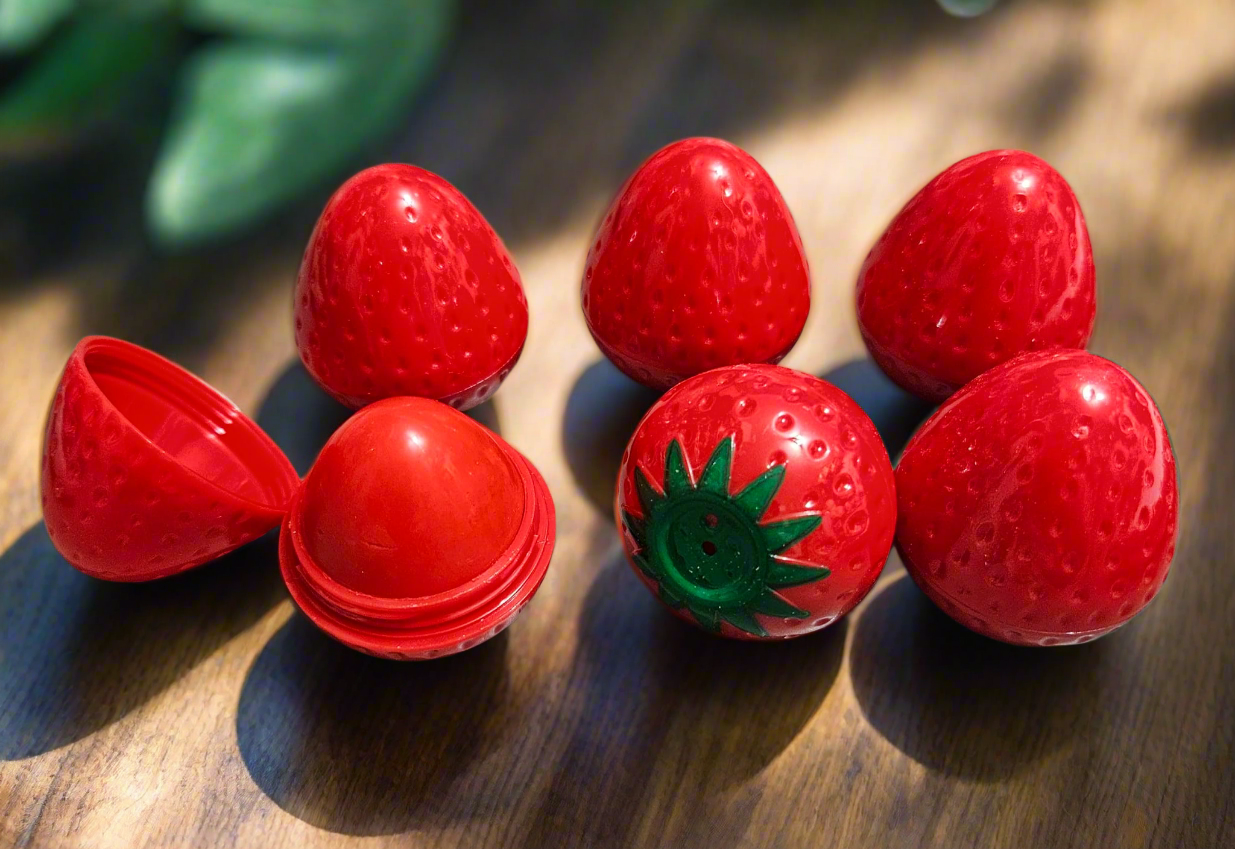 Strawberry lip balm 6 pieces