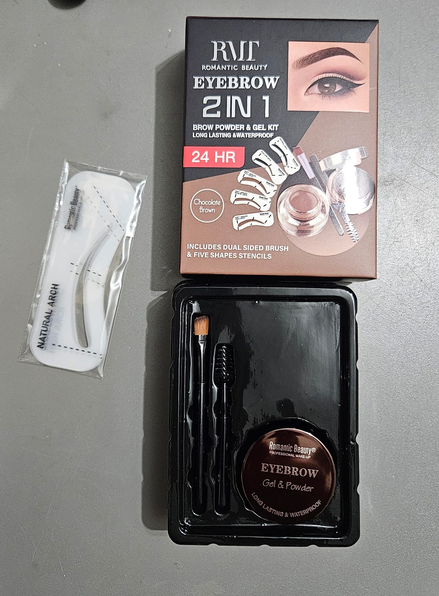 Eyebrow 2 in 1 brow powder and gel kit