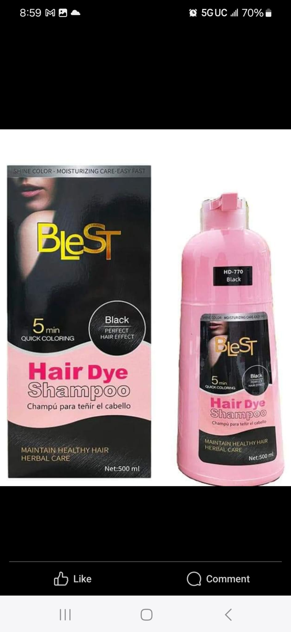 Tint shampoo