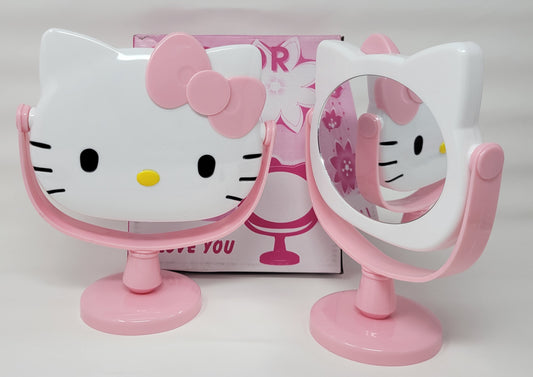 kitty desk mirror