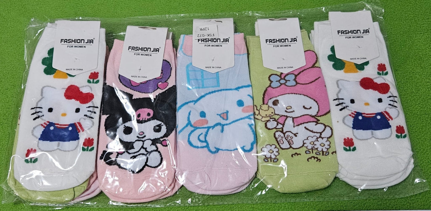 Kitty and friends socks
