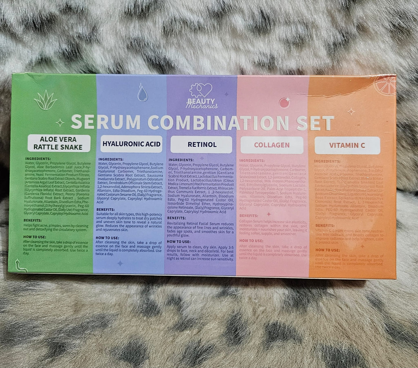 Beauty mechanics serum combination set
