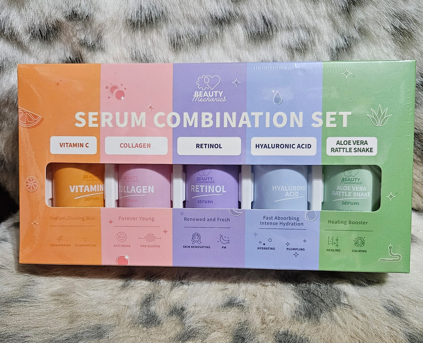 Beauty mechanics serum combination set