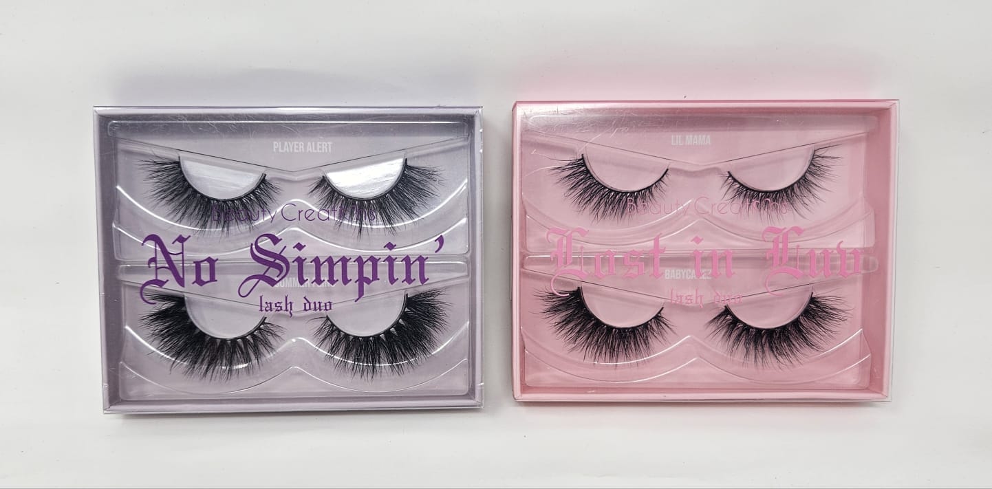 Beauty Creations Lash duo pink box and purple box