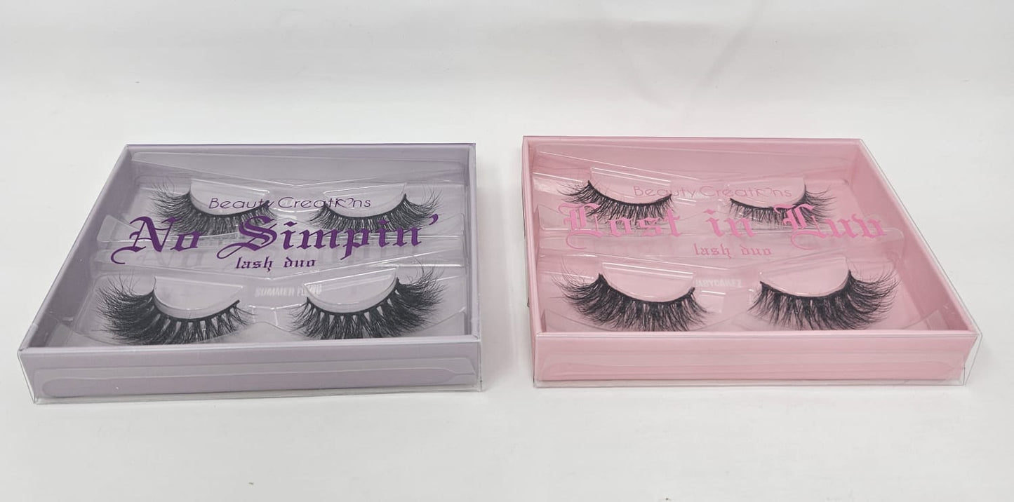 Beauty Creations Lash duo pink box and purple box