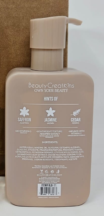 Beauty Creations Body Lotion