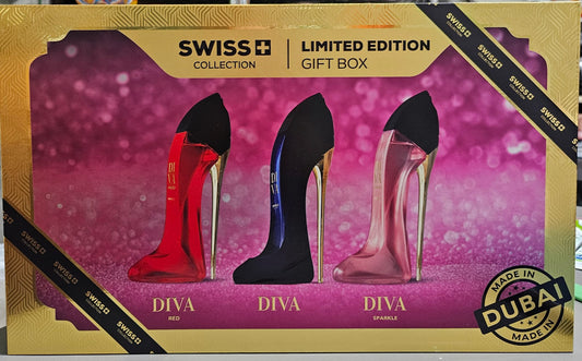 Set of three Swiss Diva Perfume