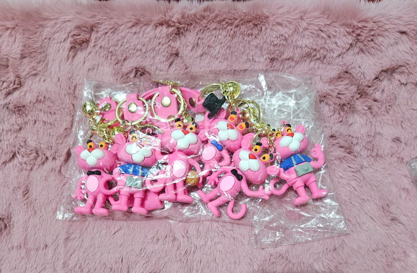 Keychain pink set of 6