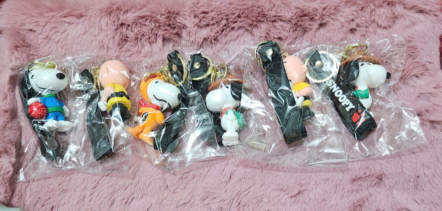 Keychain dog 6 pieces set