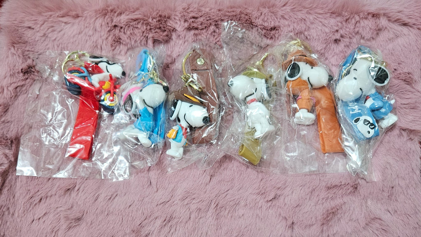 Keychain dog 6 pieces set