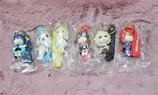 Keychain girls warriors set of 6